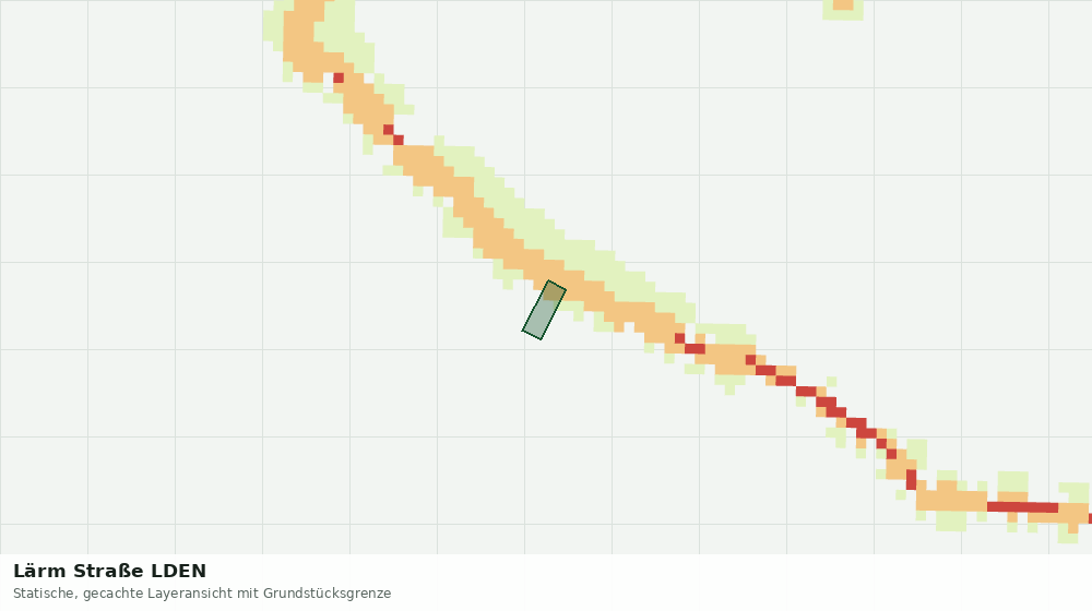 Statische Kartenansicht: Lärm Straße LDEN