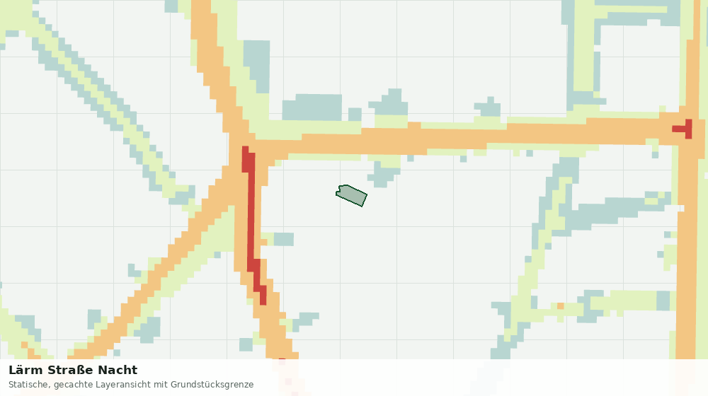 Statische Kartenansicht: Lärm Straße Nacht