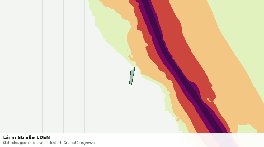 Statische Kartenansicht: Lärm Straße LDEN