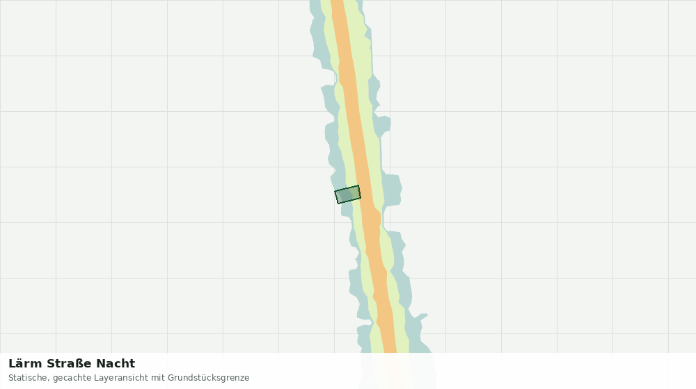 Statische Kartenansicht: Lärm Straße Nacht