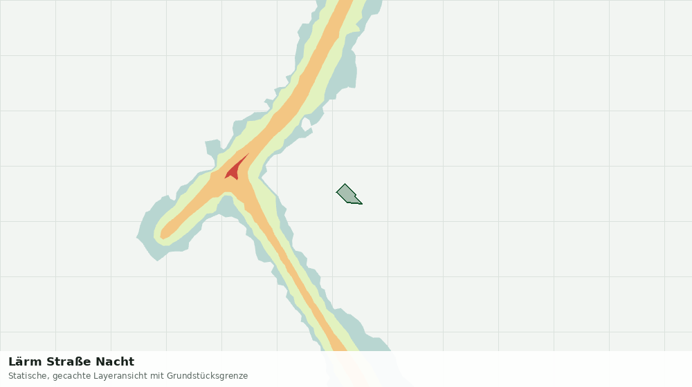 Statische Kartenansicht: Lärm Straße Nacht