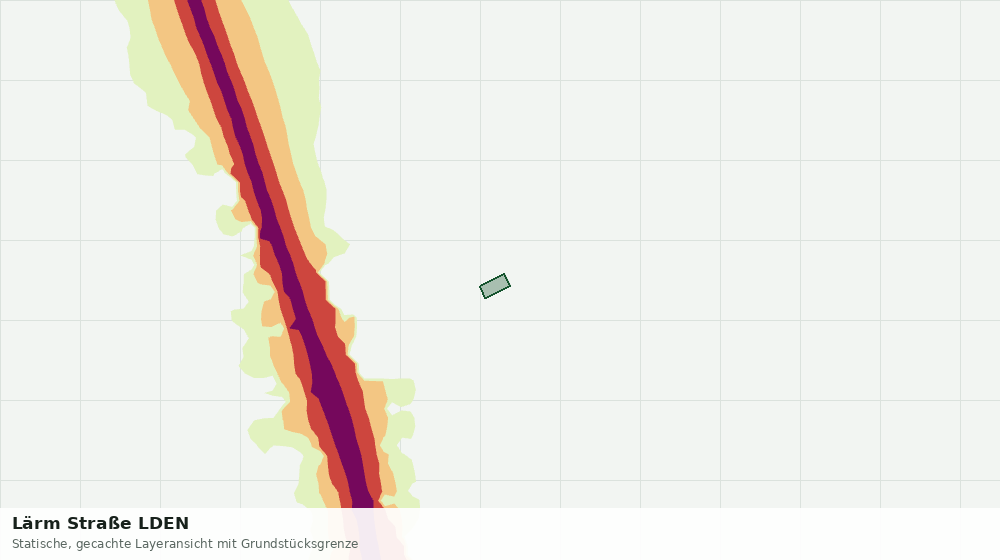 Statische Kartenansicht: Lärm Straße LDEN