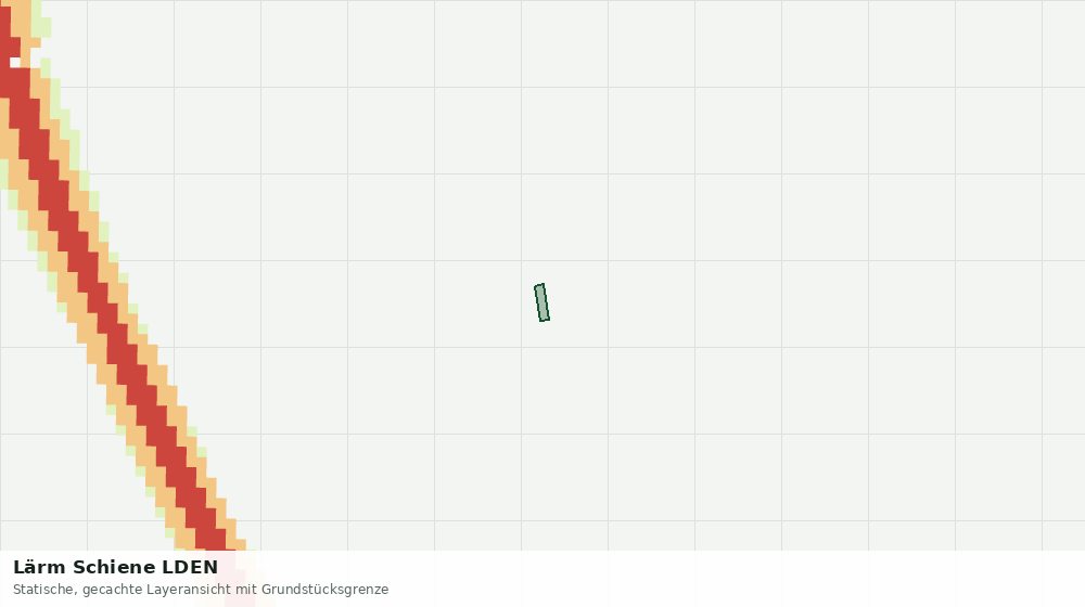 Statische Kartenansicht: Lärm Schiene LDEN