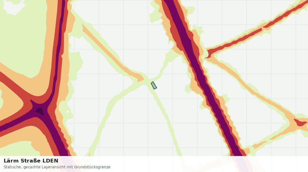 Statische Kartenansicht: Lärm Straße LDEN