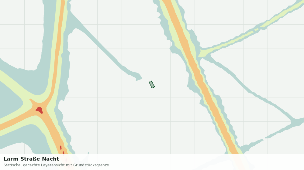 Statische Kartenansicht: Lärm Straße Nacht