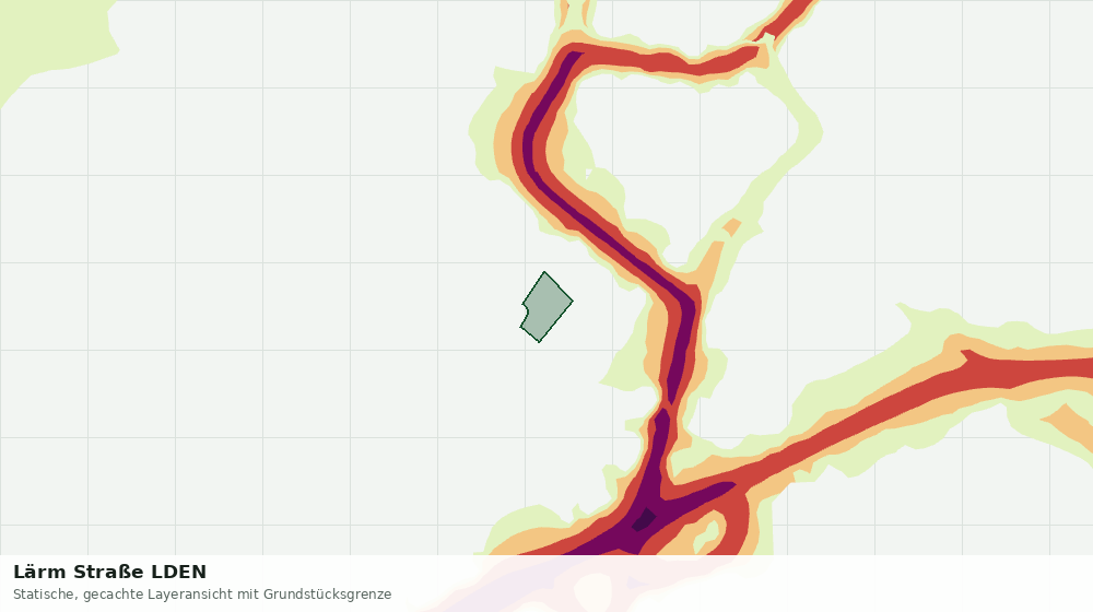 Statische Kartenansicht: Lärm Straße LDEN