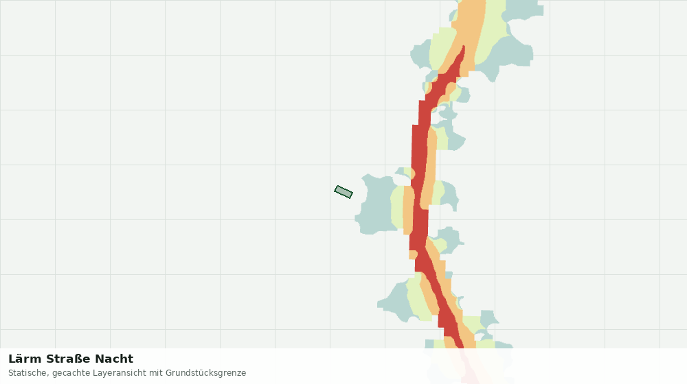 Statische Kartenansicht: Lärm Straße Nacht