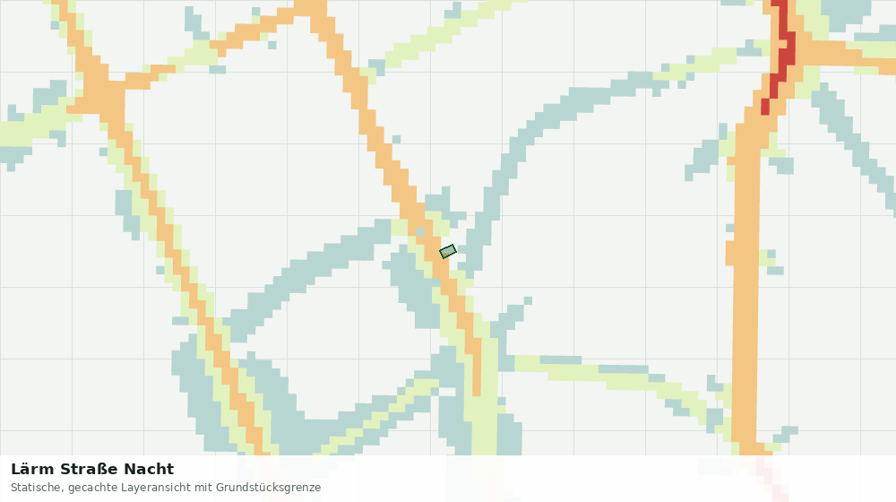 Statische Kartenansicht: Lärm Straße Nacht