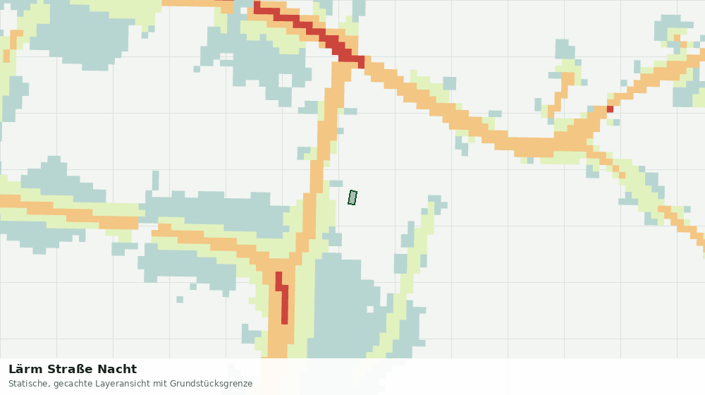 Statische Kartenansicht: Lärm Straße Nacht