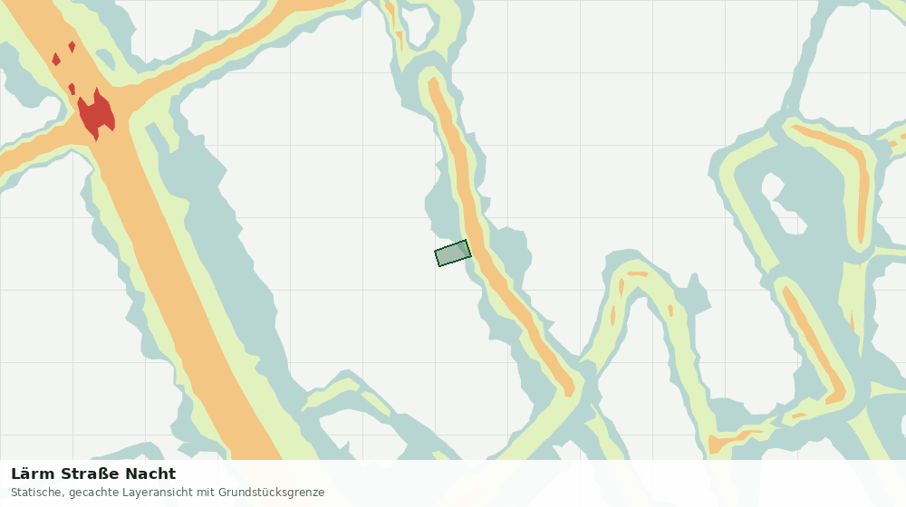Statische Kartenansicht: Lärm Straße Nacht