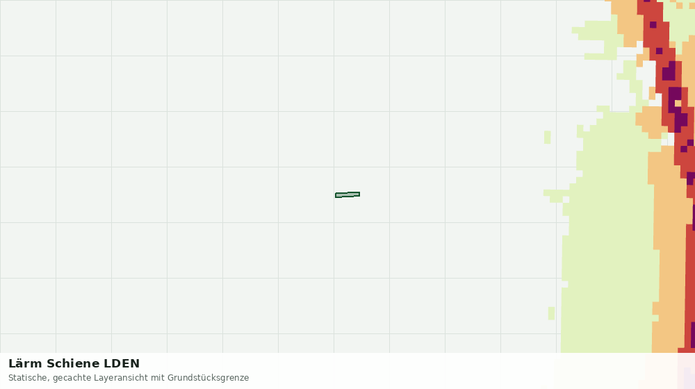 Statische Kartenansicht: Lärm Schiene LDEN