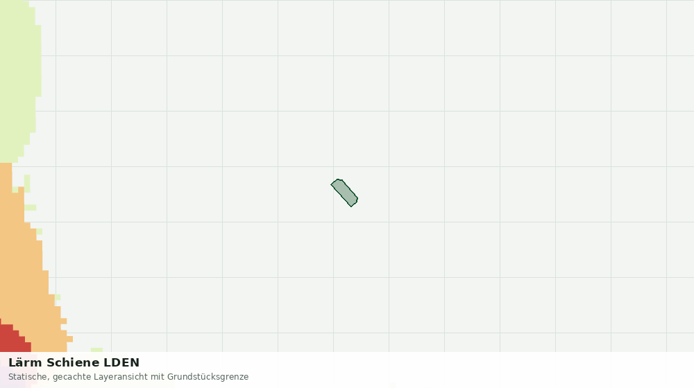 Statische Kartenansicht: Lärm Schiene LDEN