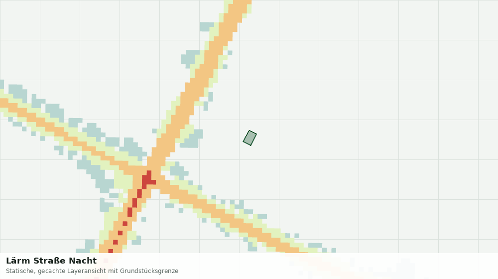 Statische Kartenansicht: Lärm Straße Nacht
