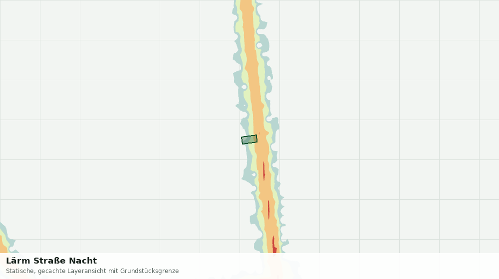 Statische Kartenansicht: Lärm Straße Nacht