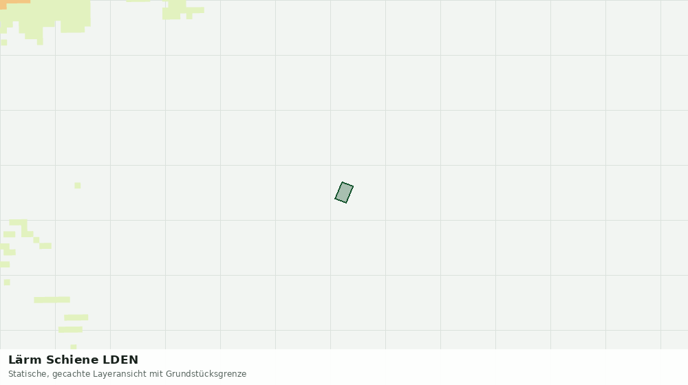 Statische Kartenansicht: Lärm Schiene LDEN
