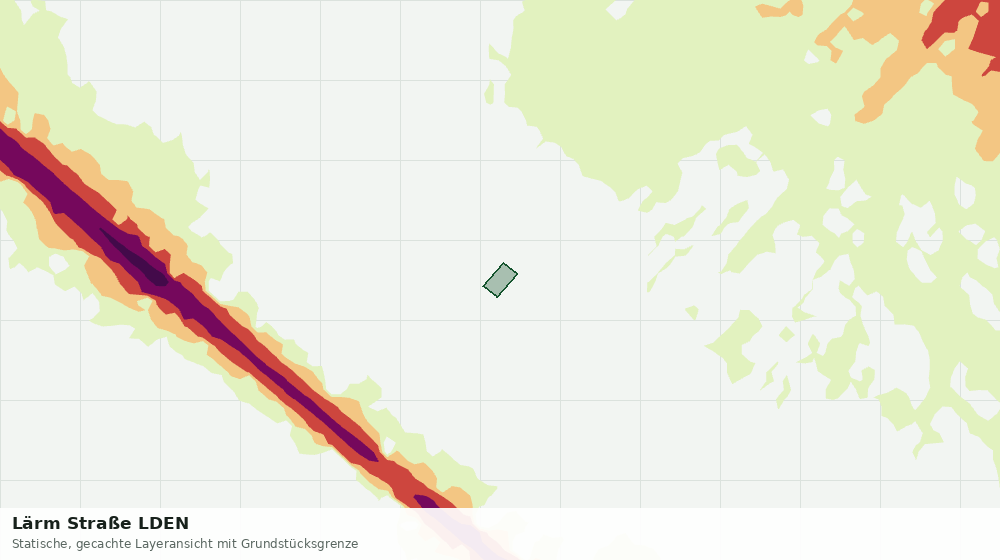 Statische Kartenansicht: Lärm Straße LDEN