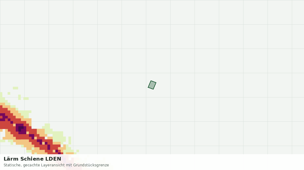 Statische Kartenansicht: Lärm Schiene LDEN