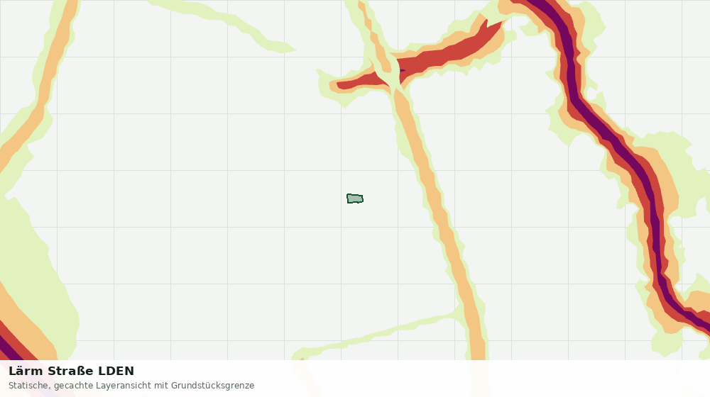 Statische Kartenansicht: Lärm Straße LDEN