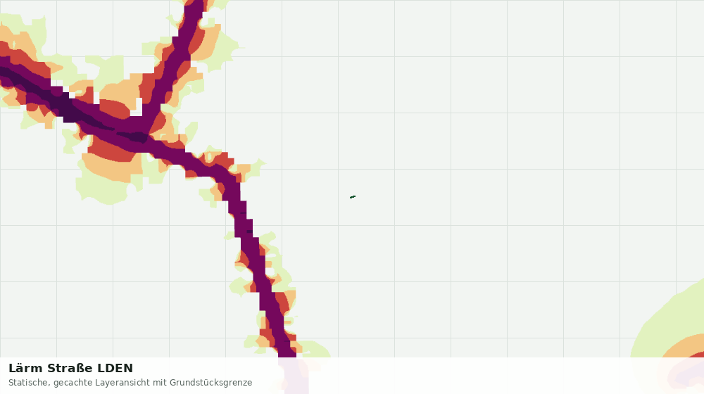 Statische Kartenansicht: Lärm Straße LDEN