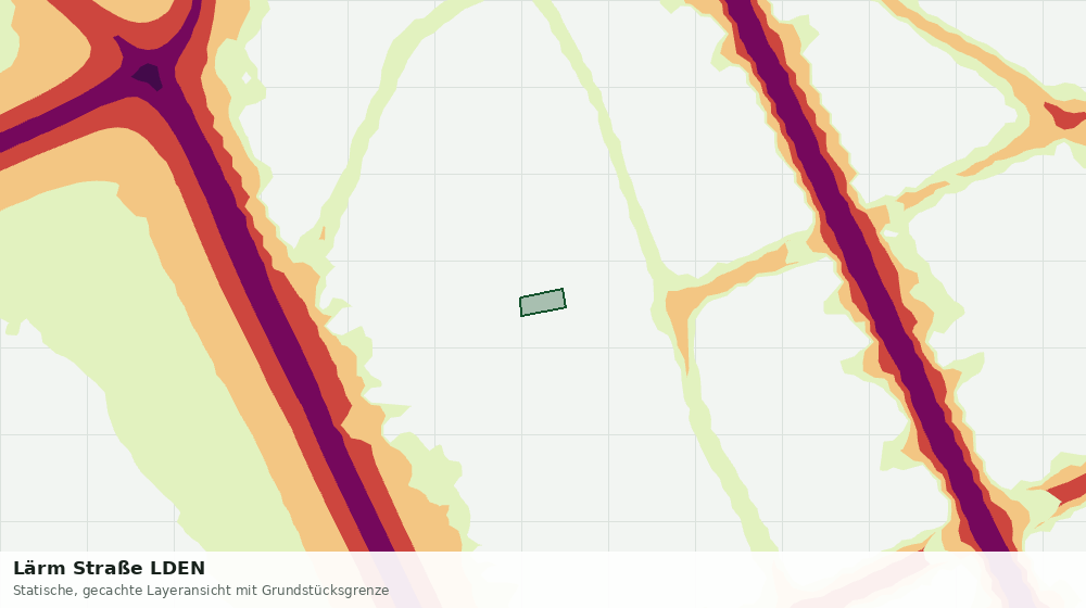 Statische Kartenansicht: Lärm Straße LDEN
