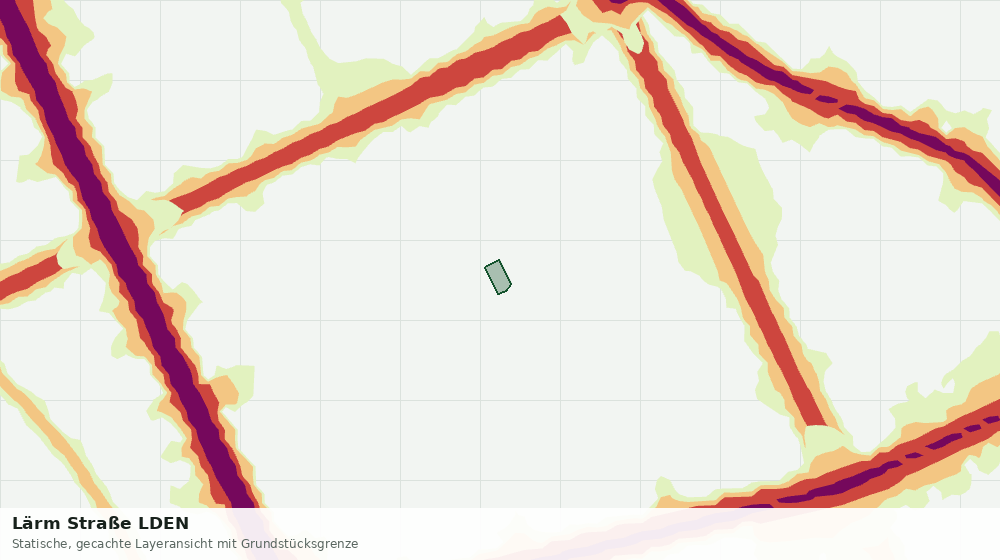 Statische Kartenansicht: Lärm Straße LDEN