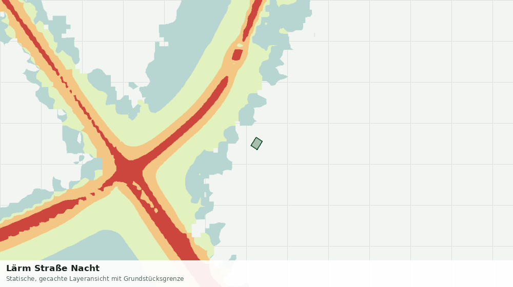 Statische Kartenansicht: Lärm Straße Nacht