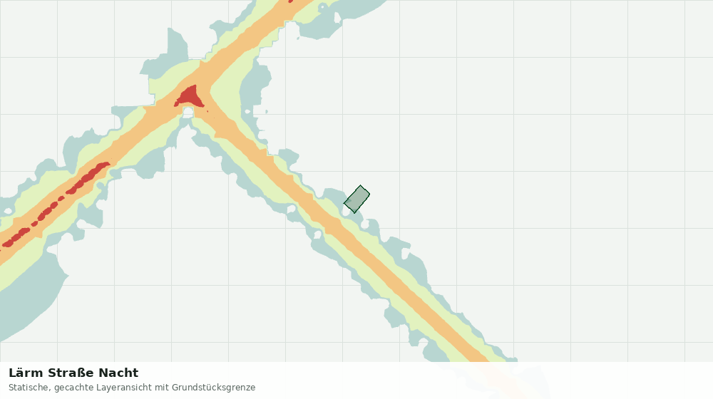 Statische Kartenansicht: Lärm Straße Nacht
