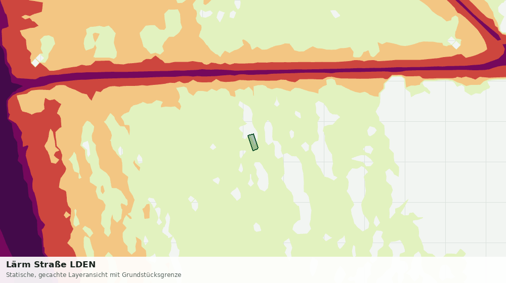 Statische Kartenansicht: Lärm Straße LDEN