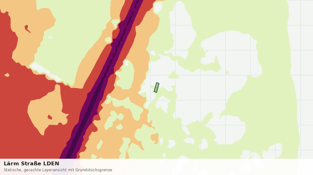 Statische Kartenansicht: Lärm Straße LDEN