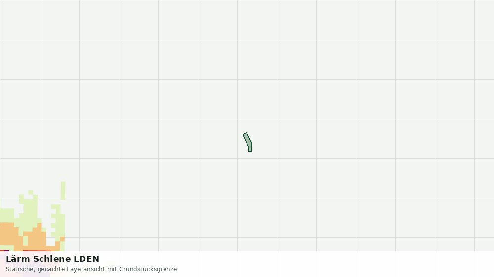 Statische Kartenansicht: Lärm Schiene LDEN