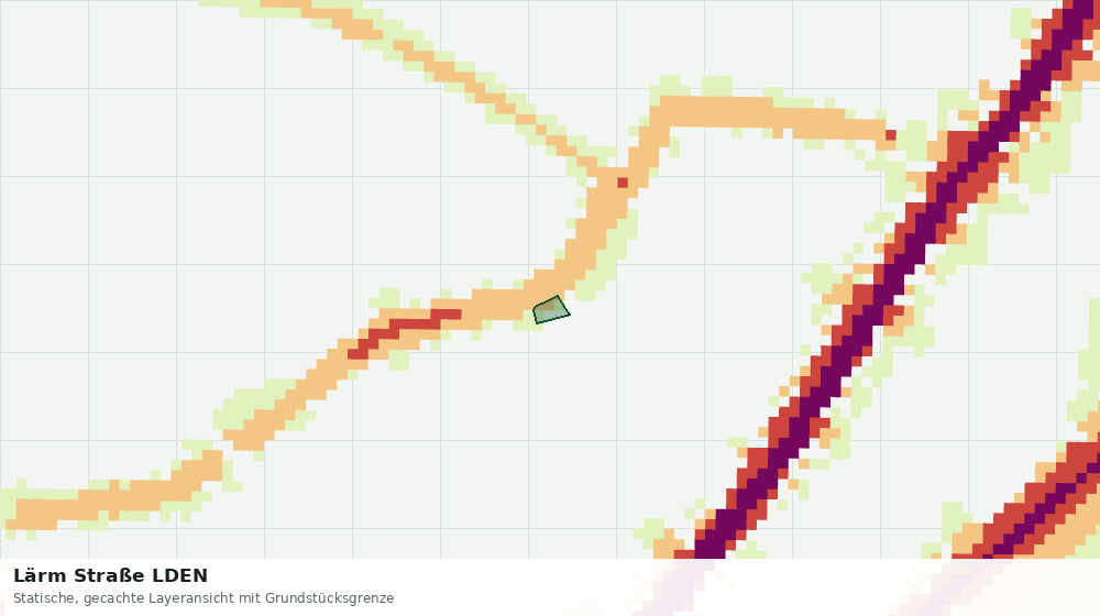 Statische Kartenansicht: Lärm Straße LDEN