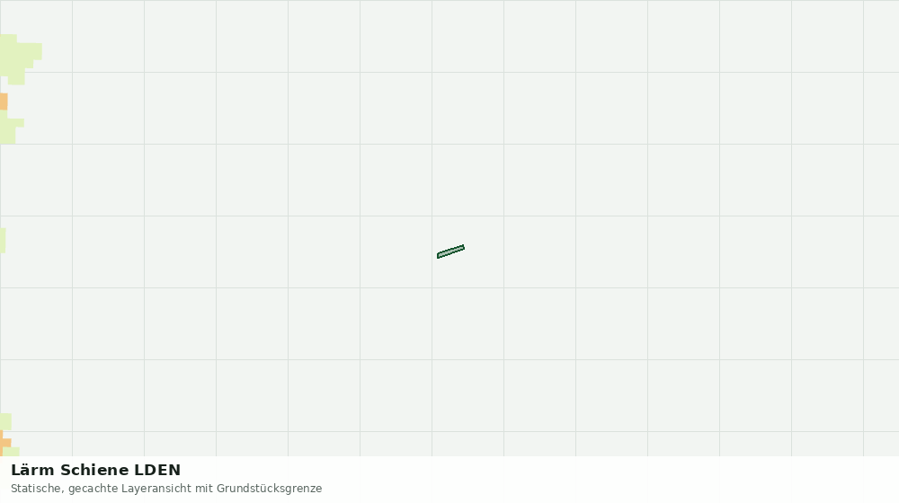 Statische Kartenansicht: Lärm Schiene LDEN
