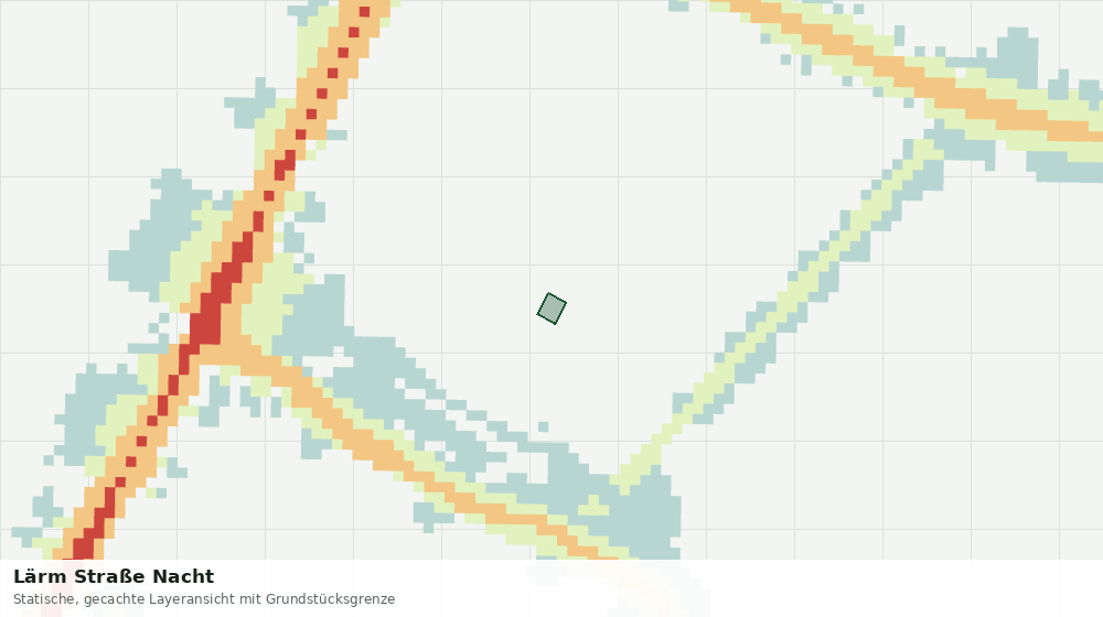 Statische Kartenansicht: Lärm Straße Nacht