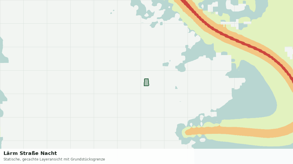 Statische Kartenansicht: Lärm Straße Nacht
