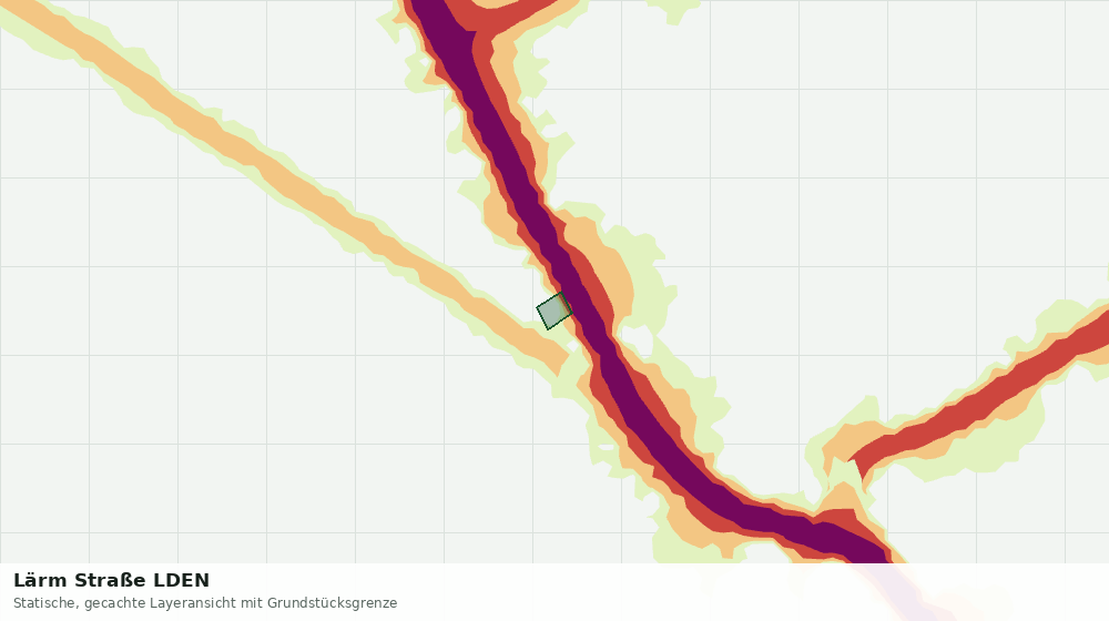 Statische Kartenansicht: Lärm Straße LDEN