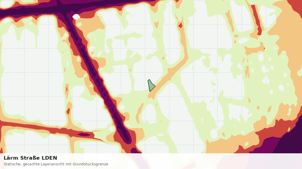 Statische Kartenansicht: Lärm Straße LDEN