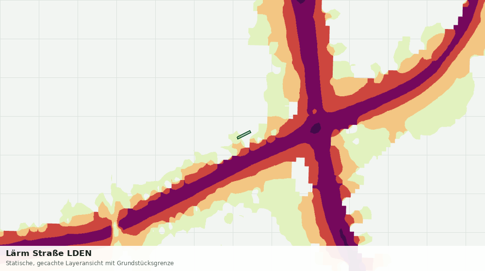 Statische Kartenansicht: Lärm Straße LDEN