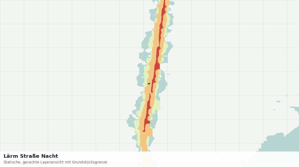 Statische Kartenansicht: Lärm Straße Nacht