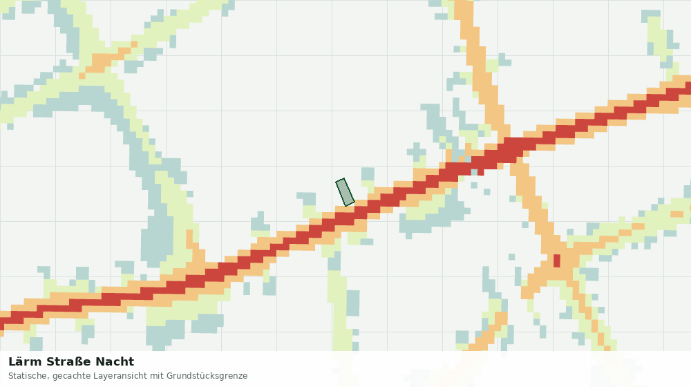 Statische Kartenansicht: Lärm Straße Nacht