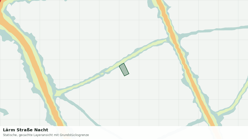 Statische Kartenansicht: Lärm Straße Nacht