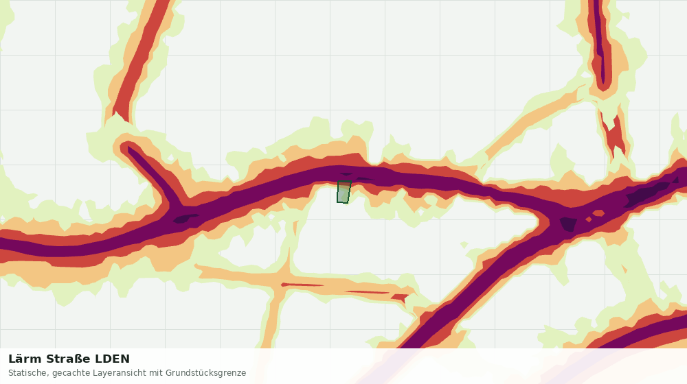 Statische Kartenansicht: Lärm Straße LDEN