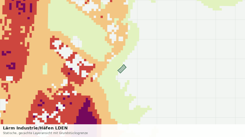 Statische Kartenansicht: Lärm Industrie/Häfen LDEN