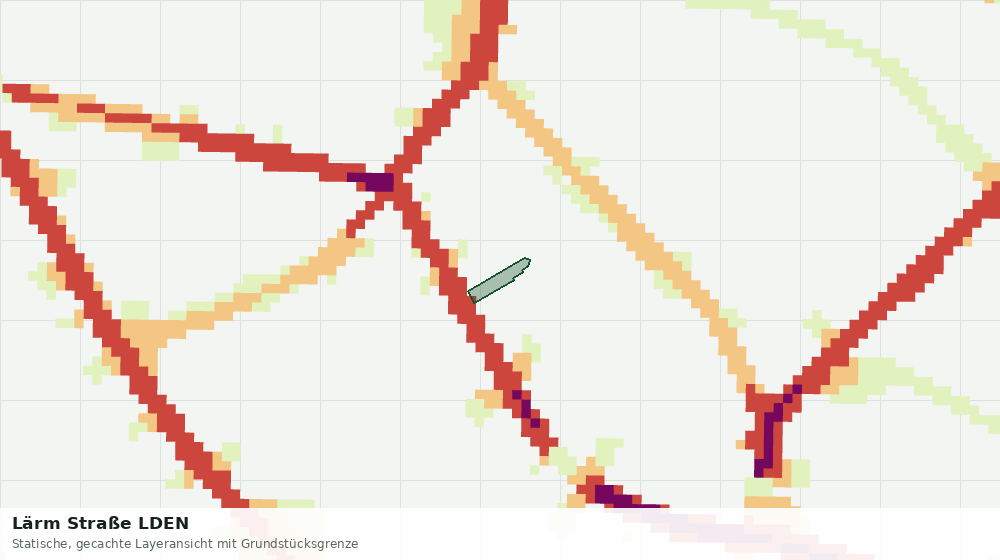 Statische Kartenansicht: Lärm Straße LDEN