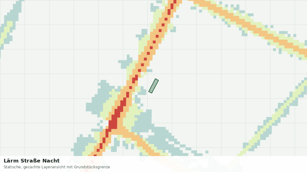 Statische Kartenansicht: Lärm Straße Nacht