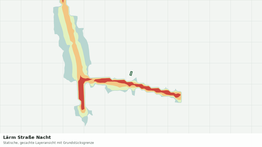 Statische Kartenansicht: Lärm Straße Nacht