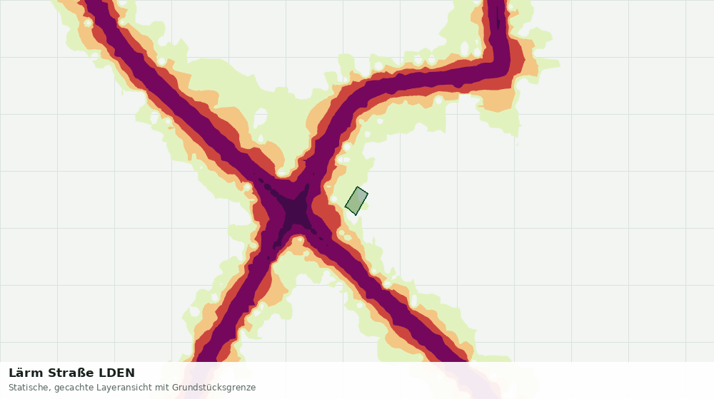 Statische Kartenansicht: Lärm Straße LDEN
