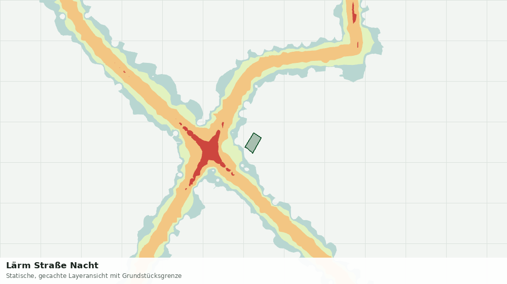 Statische Kartenansicht: Lärm Straße Nacht