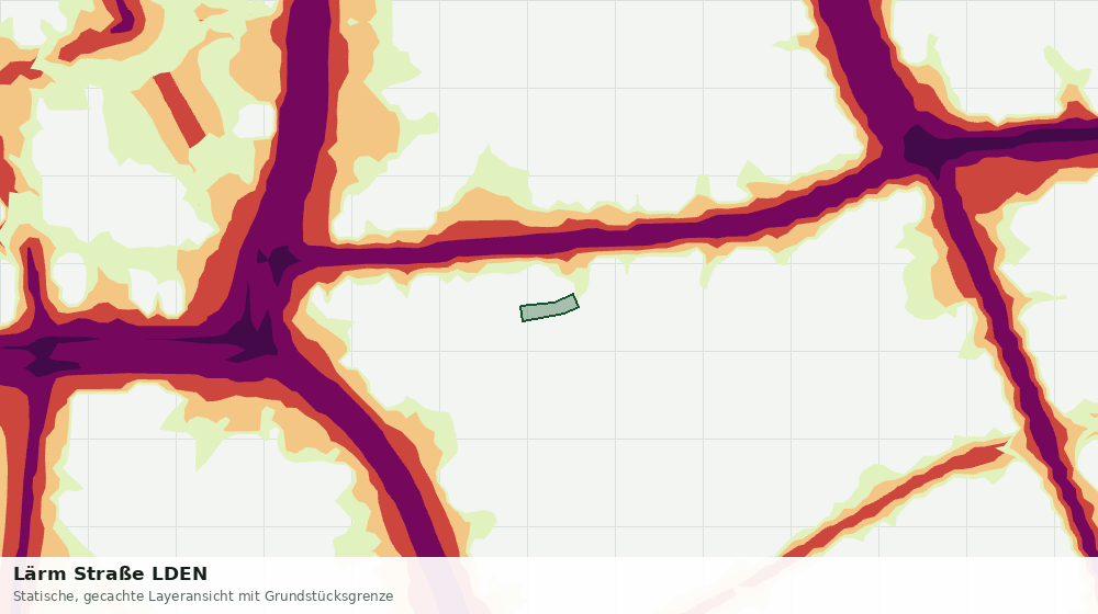 Statische Kartenansicht: Lärm Straße LDEN