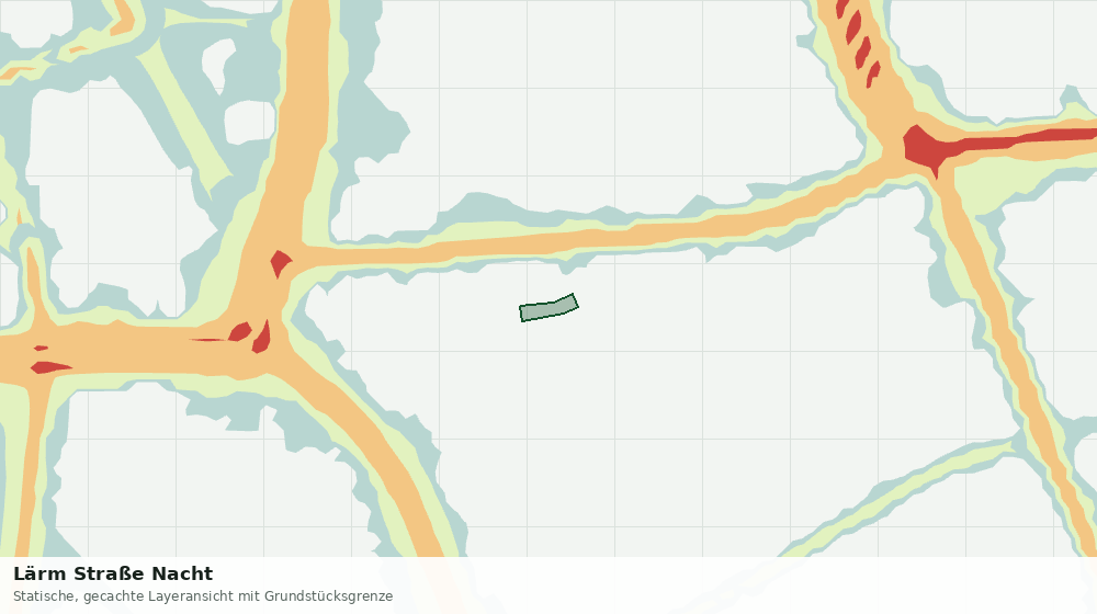 Statische Kartenansicht: Lärm Straße Nacht