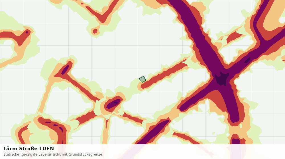 Statische Kartenansicht: Lärm Straße LDEN